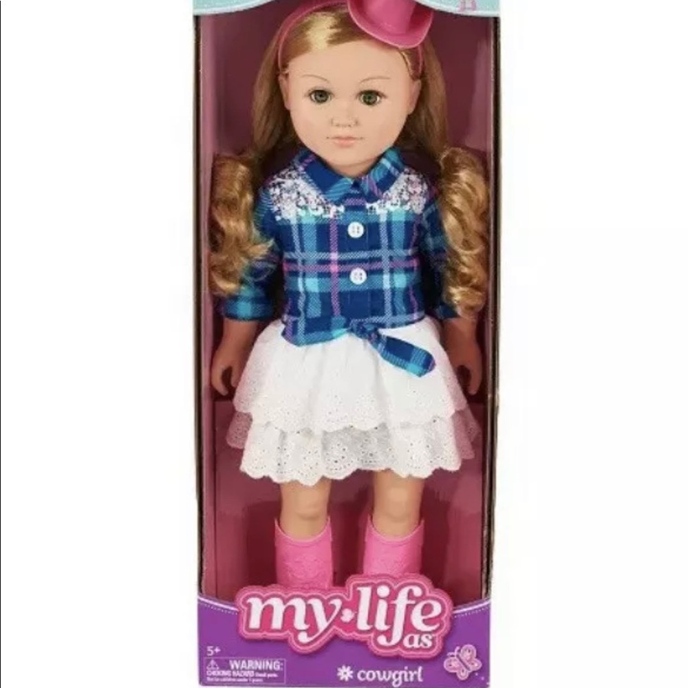 My Life As Cowgirl 18" Posable Doll Blonde Hair